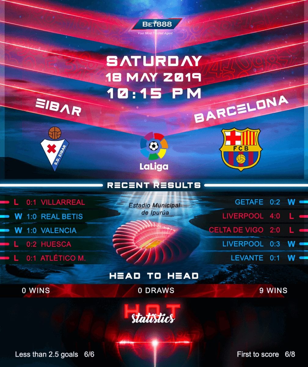 Eibar vs Barcelona 18/05/19