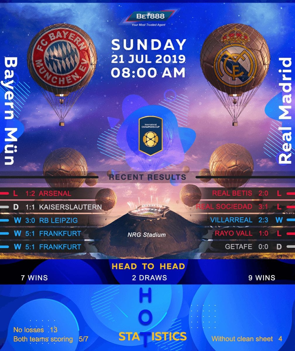 Bayern Munich vs Real Madrid﻿ 21/07/19