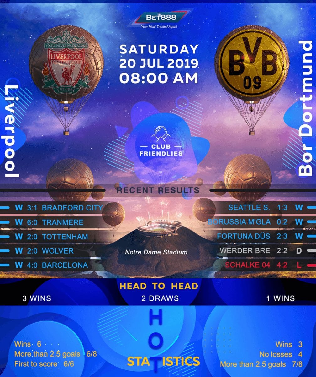 Liverpool﻿ vs Borussia Dortmund 20/07/19