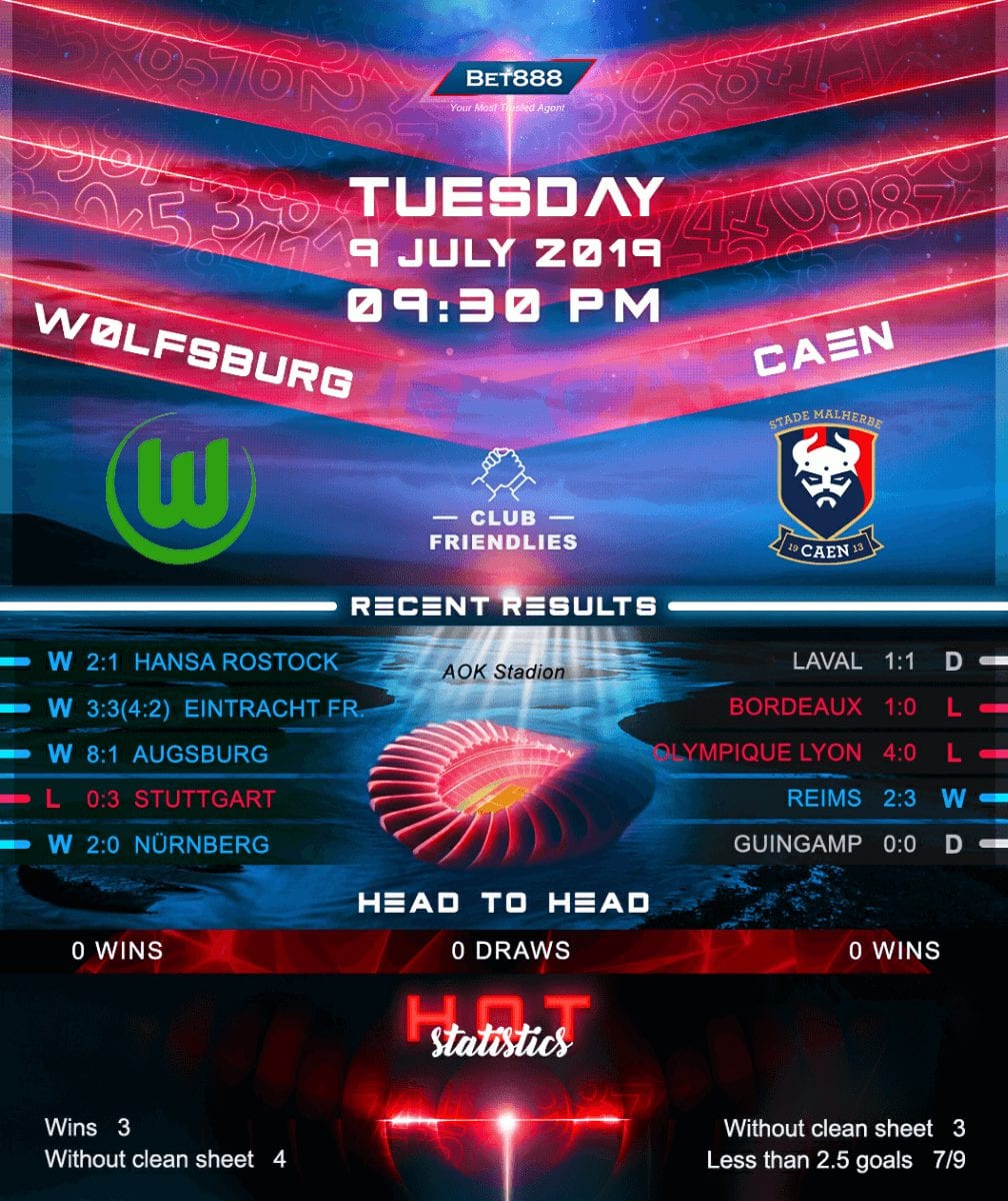Wolfsburg vs Caen﻿ 09/07/19